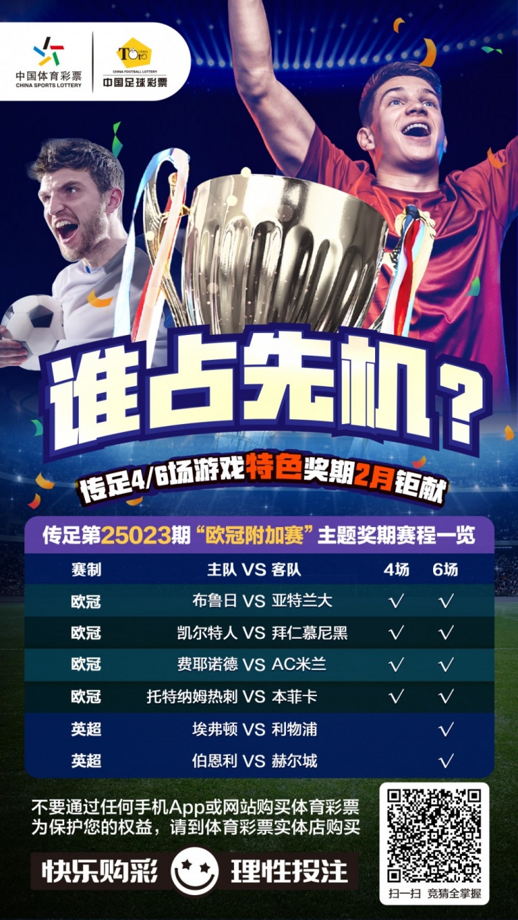  誰占先機？！傳足特色獎期第25023期聚焦歐冠附加賽