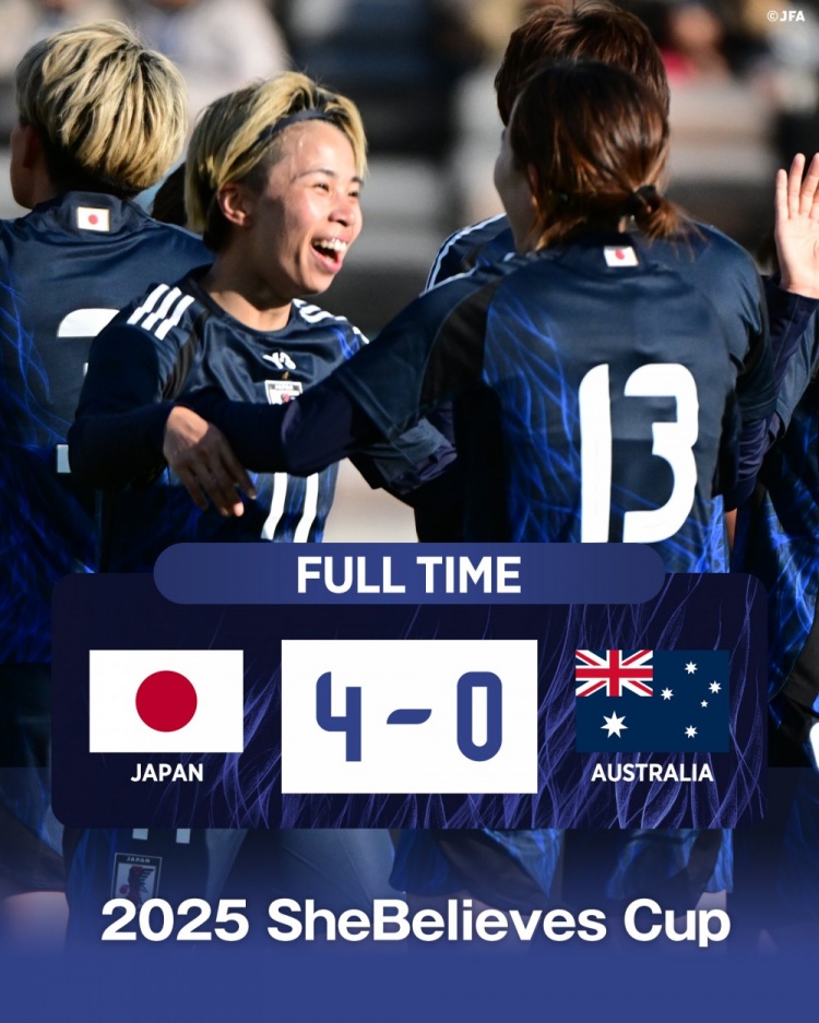  熱身賽日本女足4-0澳大利亞女足，田中美南2射1傳&長谷川唯任隊(duì)長