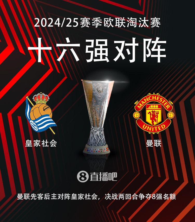  歐聯(lián)16強對陣：曼聯(lián)vs皇家社會??！