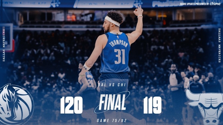  險勝公牛！獨行俠官方曬贏球海報 克萊成為封面人物